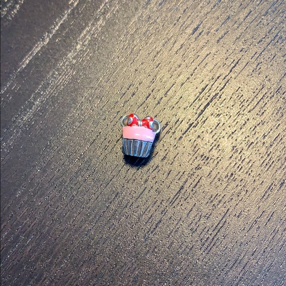 Pandora Minnie Mouse Cupcake Charm .925